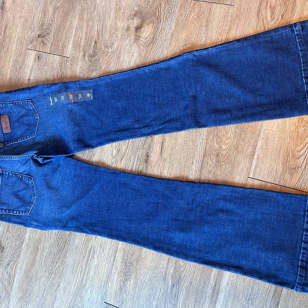 Wrangler Womens Retro Mae Mid Rise Wide Leg Trouser Jeans. 👖 - Picture 15 of 16
